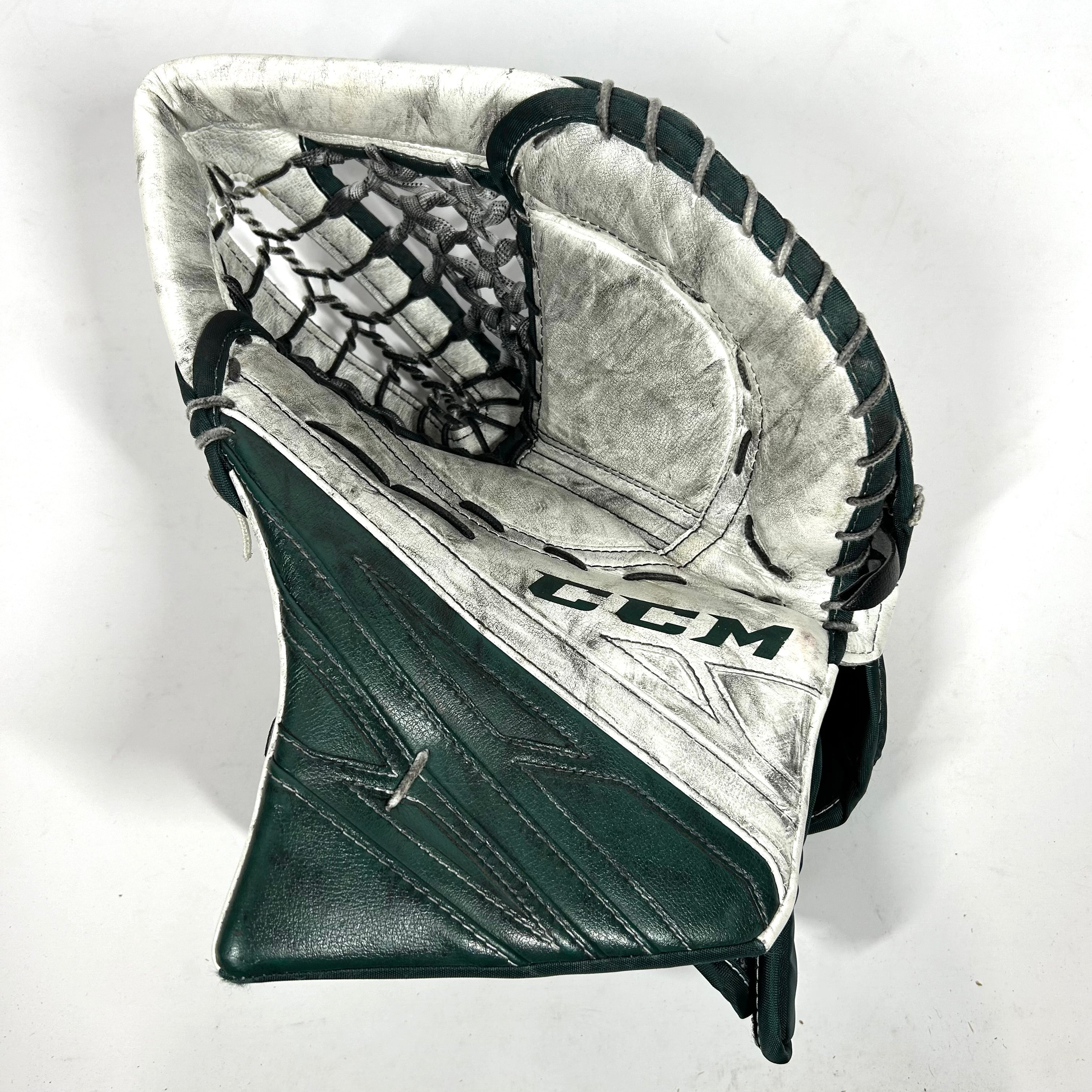CCM Extreme Flex 4 - Gant de gardien de but Pro Stock d'occasion (vert)